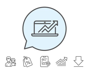 Veri analizi ve istatistik simgesi