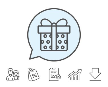 hediye kutusu satırı simgesi