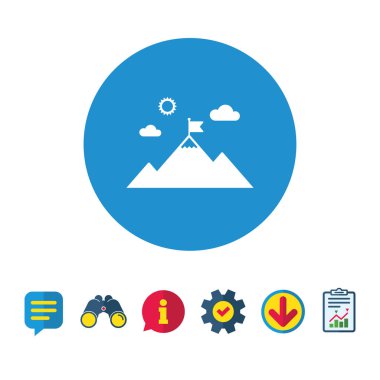 Dağ simgesini bayrak