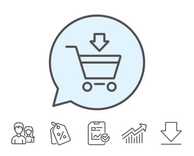 Süpermarket sepet simgesi