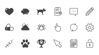 Veteriner ve evcil hayvan simgeler