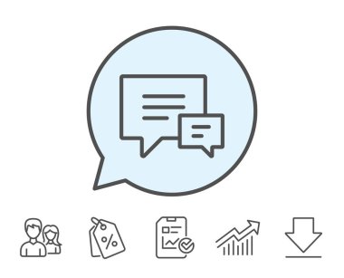 Konuşma kabarcıklar sembolleri