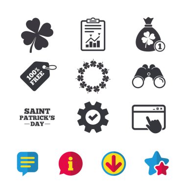 Saint Patrick day icons