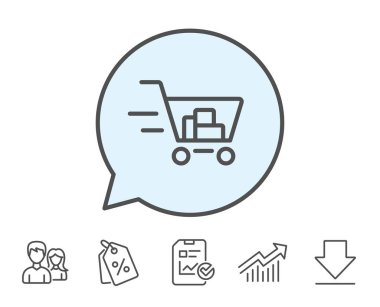 Süpermarket sepet simgesi