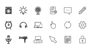 ev aletleri simgeleri