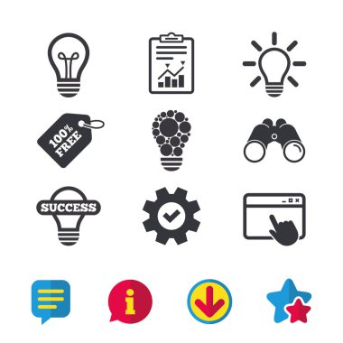 ışık lamba simgeler