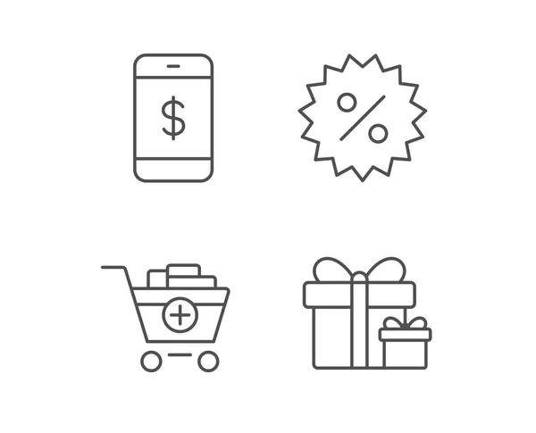 Geschenk dozen pictogram — Stockvector