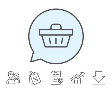 Süpermarket sepet simgesi