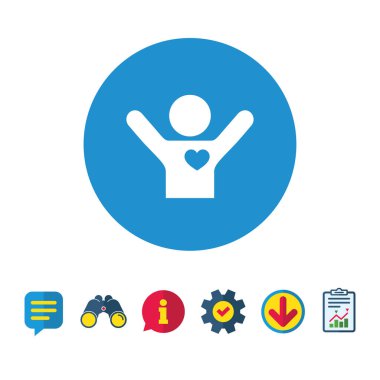 Hayranları sevgi simgesi