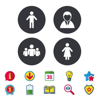 İşadamı kişi simgesi