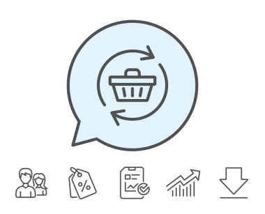 Süpermarket sepet simgesi