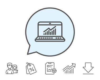 Veri analizi ve istatistik simgesi