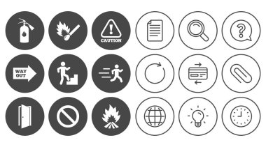 Yangın güvenliği ve acil durum simgeleri