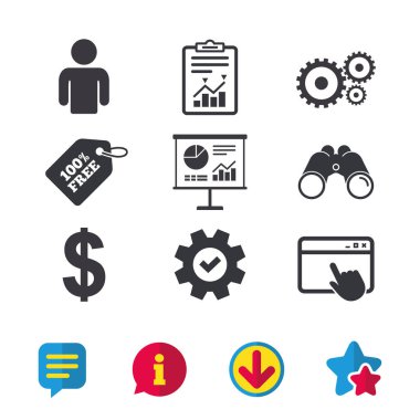 farklı iş ikonları/simgeleri