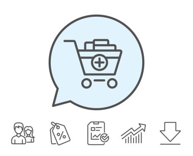 Süpermarket sepet simgesi