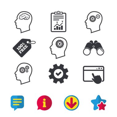 baş beyin ikonları ile