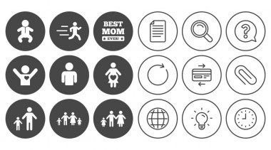 İnsanlar ve aile simgeleri