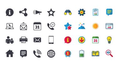 İletişim ve bilgi simgeleri