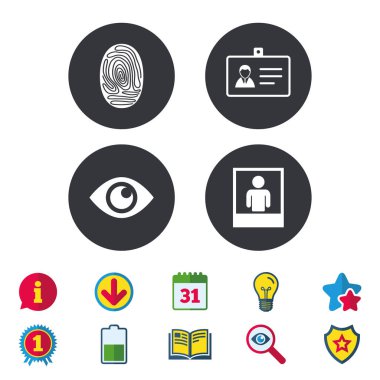 kimlik kimlik kartı rozet simgeler