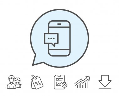 Smartphone ileti simgesi