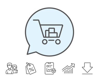 Süpermarket sepet simgesi