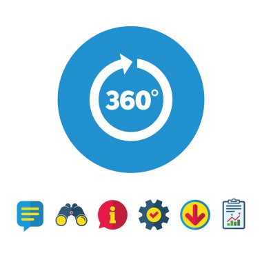 360 derece açı simgesi
