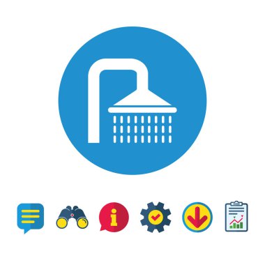 Duş su damla simgesiyle