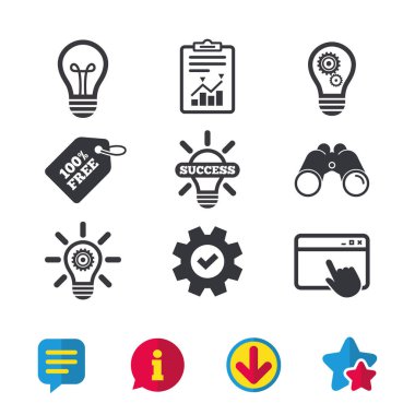 ışık lamba simgeler