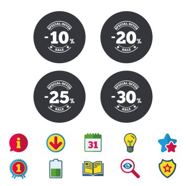 Satış indirim simgeler