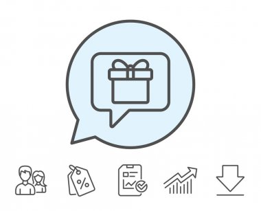 Hediye satırı simgesi rüya