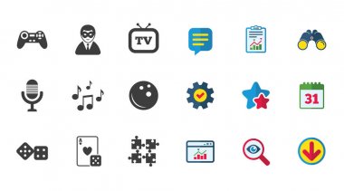 farklı eğlence simgeler