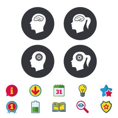 baş beyin ikonları ile