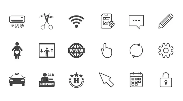 ホテルとアパートメントのサービス アイコン — ストックベクタ