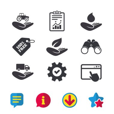 yardım simgeleri eller