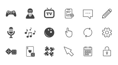 Eğlence farklı simgeler