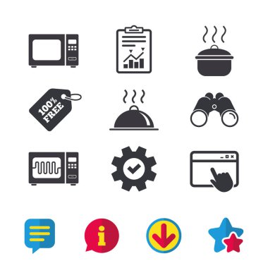 mikrodalga fırın simgeler