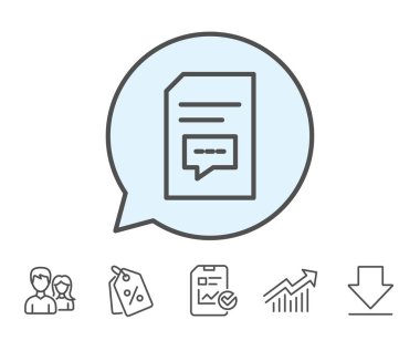 Yorumlar simgesine ile belge