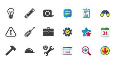 Onarım ve inşaat simgeler