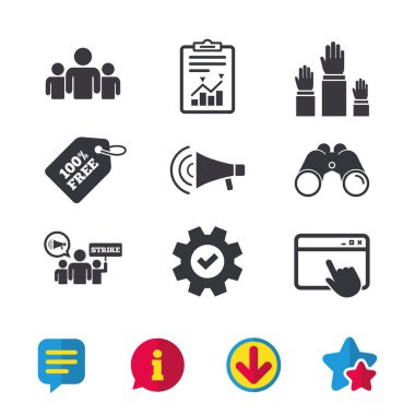 Bir grup insan strike