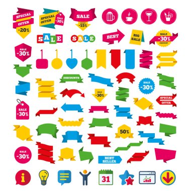 Alışveriş Etiketler ve Kuponlar işaretleri