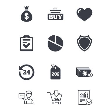 alışveriş, e-ticaret ve iş simgeleri