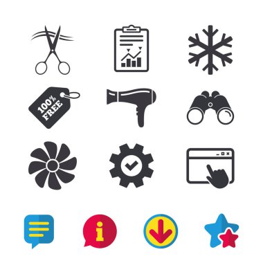 otel hizmetleri simgeler