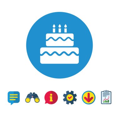 doğum günü pastası simgesi