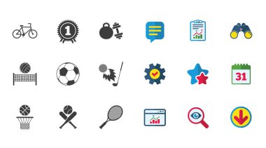 Spor ve fitness simgeler kümesi