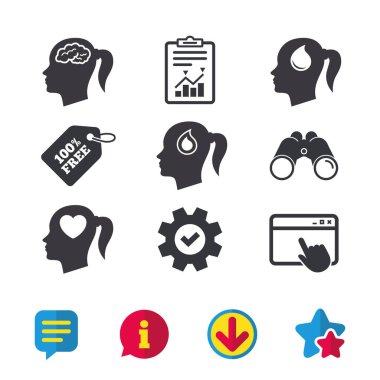 baş beyin ikonları ile