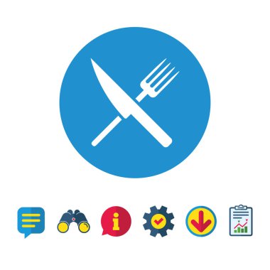 Yiyecek çatal simgesi