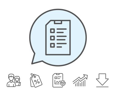 Denetim listesi belge simgesi