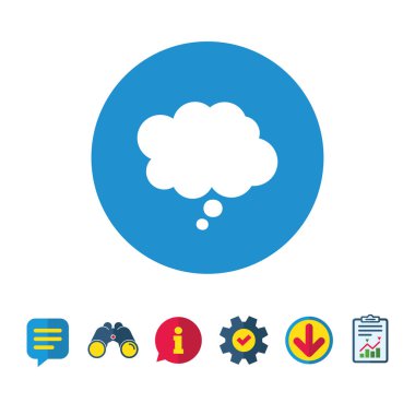 komik konuşma balonu simgesinin