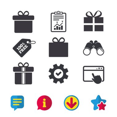 Hediye kutusu simgeleri