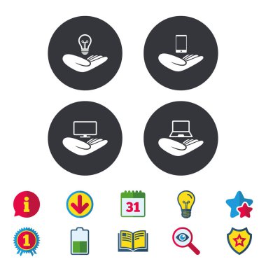 yardım simgeleri eller